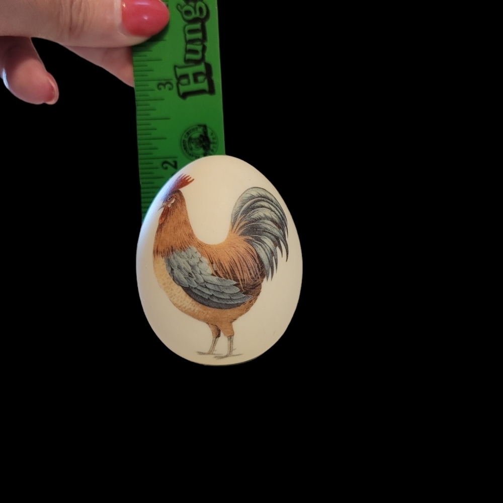 Ceramic Egg w/Rooster